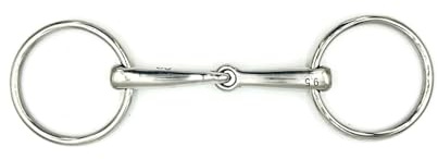 Equine Smile Mors ES0102 Mors à eau simple cassé Diamètre de l'anneau 65 mm Épaisseur 15 mm (10,5 cm)