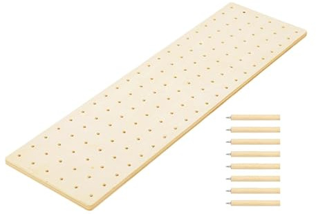 Sharplace Pegboard Schubladen Organizer Gericht und Teller Organizer Holzkartenplatte robuster Verstellbarer mit 8pcs -Stiften für Schalentopf