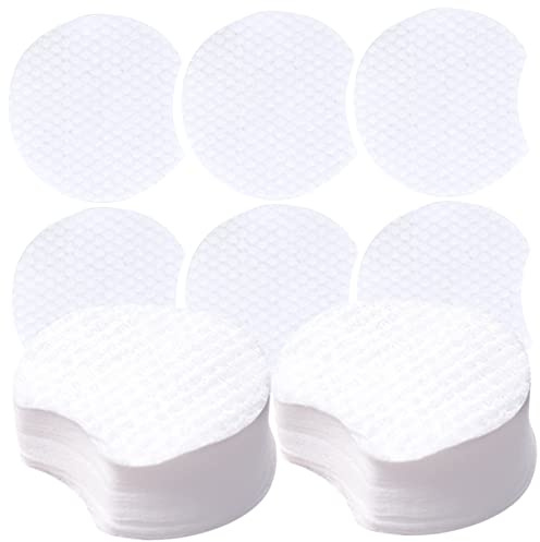 VALICLUD 1200 Stück Halbmondförmige Gesichts Make Up Pads aus Vlies Chemiefrei Weich und Elastisch Praktische Reinigungspads für Frauen und Mädchen Make Up Entferner für Empfindliche Haut