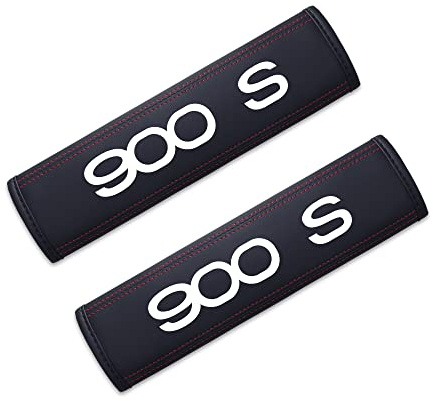 YHRNN 2 Pièces Rembourrage de Ceinture de Sécurité pour Saab 900s, Protege Ceinture Voiture Ceinture Antidérapant IntéRieur Accessoires,White1
