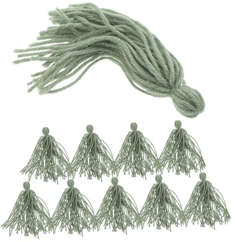 BUGUUYO 10pcs Fish and Shrimp Spawning Mop Floating Breeding Grass for Aquarium Tank Safe Material Newborn Fry Protection Decorative Olive Green Wide Species Compatibility