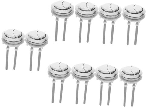 SHINEOFI 5 Sätze Toilettenspülknopf Doppelknopf Für Wc Spülkasten Wasserbehälter Drucktaste Für Badezimmer Toiletten Und Hotels Installieren Langlebig Und Funktional 2 Stück * 5
