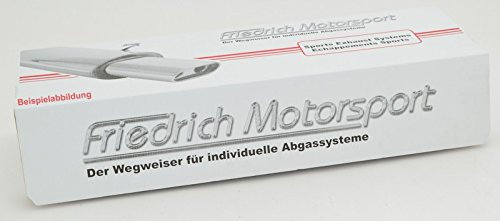 Friedrich Motorsport Duplex-Sportauspuffanlage, passend für Opel Corsa D 1.4l Turbo 88kW, Set mit Parkscheibe