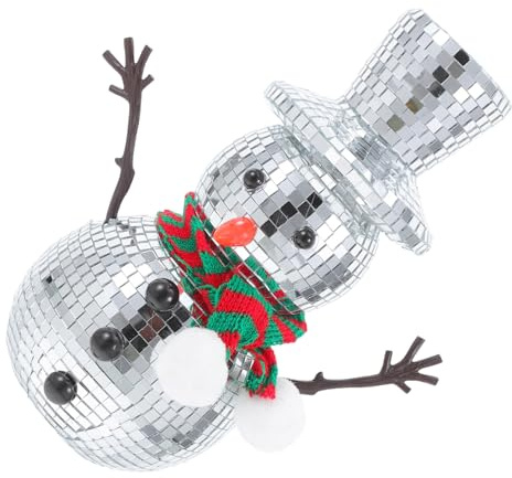 UTHCLO Figuras De Muñeco De Nieve Adornos De Discoteca Decoraciones Navideñas Decoración De Interiores para El Hogar Lindo Muñeco De Nieve para Navidad Decoración De Discoteca para