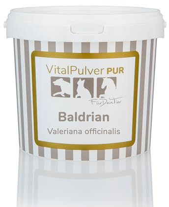 Für Dein Tier VitalPulver Pur | Baldrian (konz.) (1 x 300 g) | Ergänzung der Fütterung in Verbindung mit innerer Ruhe und Ausgeglichenheit | Liefert außerdem noch wertvolle sekundäre Pflanzenstoffe