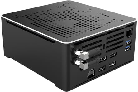 ANDAQI 4K Mini PC, HTPC, NUC, Small Server, Windows 11 or Linux Ubuntu, Support Proxmox, Vmware, ESXI, KODI, XEON E-2176M, BY02, DP, HDMI, TYPE-C, 2 x LAN, 8G RAM, 512G SSD