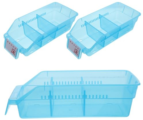 HAKIDZEL Lot de 2 boîtes de Rangement médicales - Piluliers empilables en Plastique à Ouverture Frontale avec séparateur - Bac de Rangement pour médicaments à Domicile, Pharmacie et