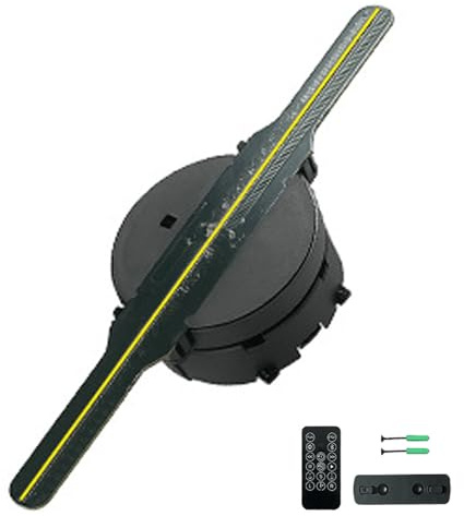 Proyector Holográfico 3D LED con Control por Bluetooth Y Aplicación, ángulo Ajustable Y Brillo, Ideal para Publicidad, Exposiciones, Tiendas Y Bares 18cm