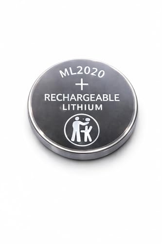Girafus 40mAh 1x ML2020 3V Knopfzelle Akku – kein CR2020 Ersatz | Nur für Geräte mit Ladefunktion – kein Ersatz für CR2020 Einwegbatterie. Akku für kompatible Geräte mit 3V Ladefunktion