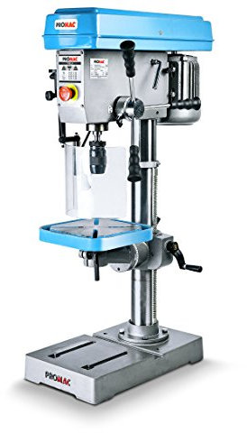 Promac 370elb Perceuse, 230 V, 0.75 Kw, MK2, 1 table de tourig avec LED lampe de travail et mandrin auto-serrant