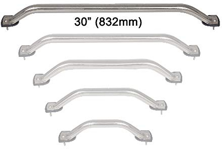 Oceansouth Pasamanos para Barcos de Acero Inoxidable 25mm (Pasamanos S/S 30 (832 mm) 25mm de Diámetro)