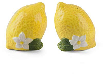 Excelsa Amalfi Set Sale e Pepe, Ceramica, Giallo, 2 Pezzi
