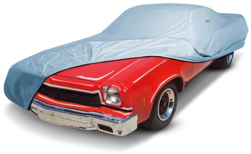 iCarCover Premium Car Cover for 1973-1977 Chevy El Camino Heavy Duty Waterproof All-Weather Automobiles Custom Fit Indoor Outdoor UV Snow Protection Covers with Straps and Bag