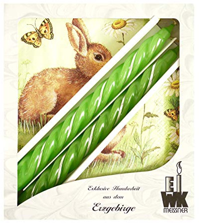 Auswahl Motiv - Deko Geschenk Set - Kerzen + Servietten - Ostern - handverziert [Serie 1/Motiv 004]