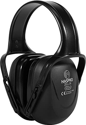 HASPRO ZELL 3X Gehörschutz Ohrenschützer | SNR 29dB, Einstellbare Einheitsgröße, Gehörschutz für Heimwerker, Arbeit, Schießen, Musik, Holzarbeiten, Gartenarbeit, Mähen, Industrie-Gehörschutz