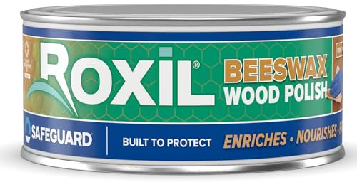 Roxil Beeswax Polish (300g) for Wood Furniture & Ornaments - Multipurpose Waterproof Natural Beeswax Blend