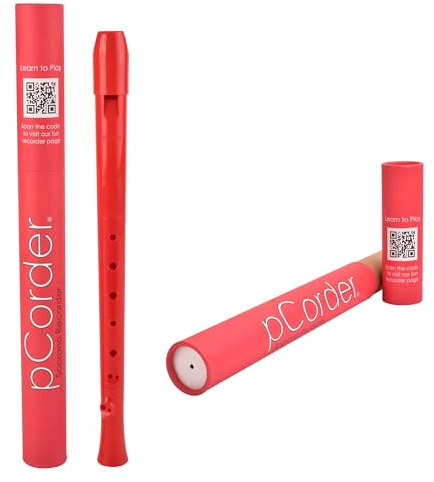 pCorder Soprano Recorder in C, Baroque Fingering with Double Holes