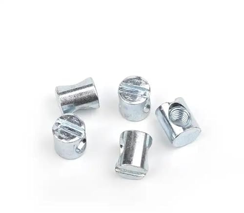 NOLDAR |Quermutterbolzen M6 x 13mm. Quermutter. Zylindermuttern. Möbelmutter. (50 Stück)