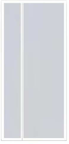 Fliegengitter Tür Magnet, Seitliche Öffnung Fliegengitter Ohne Bohren Insektenschutz Balkontür Fliegenvorhang aus Fiberglas Netz (Color : Weiß, Größe : 85x200cm(33x79inch))