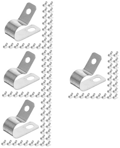 OSALADI 200pezzi Clip Per Cavi Inossidabile Fermacavi Resistente e Leggero Per Organizzazione Efficiente Dei Cavi Fissaggio Semplice e Sicuro Per Uffici e Ambienti Domestici