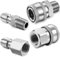 4 x Frizione idropulitrice, idropulitrici attacco rapido 1/4 pollici accessori per idropulitrice (argento)