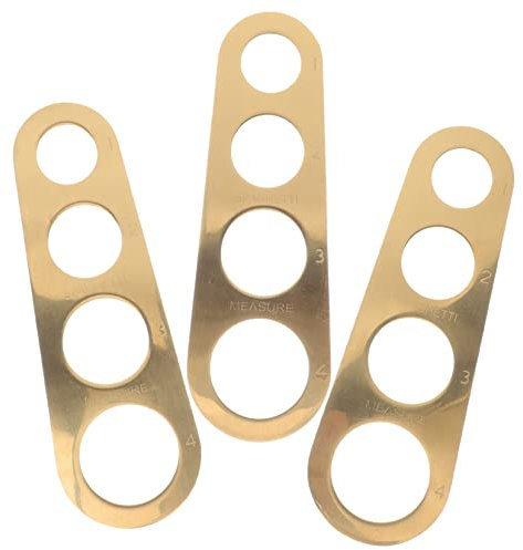 MOLUCKFU 3pcs Pasta Measurer Tool Noodle Ruler for Home Kitchen Compact and Easy to Use Made of Food Grade Stainless Steel
