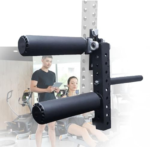 LwiftGal Sitzende Beinkraftausdehnung und -Curl Athletische Übungsmaschine, Justierbarer Beinfitnessausrüstungszusatz, Squat Rack Zubehör,26mm