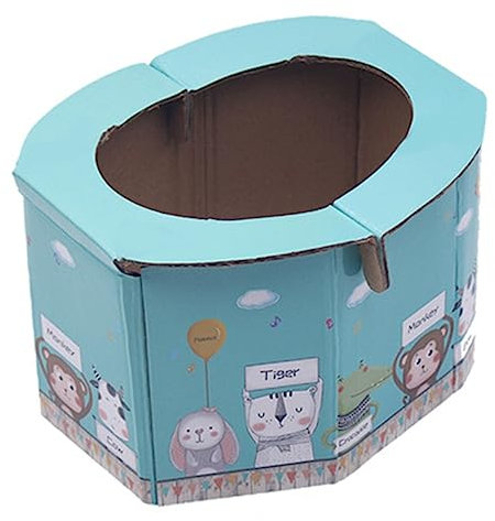 ORFOFE Faltbare Papiertöpfchen Tragbare Kindertoilette Kleinkind Klapptoilette Reisetöpfchen Babytoilette Für Babys Unterwegs Ohne Installation