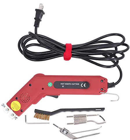 Rollschneider, 100W Schnelles Aufheizen mit Stufenloser Temperatureinstellung für Präzises Schneiden von Schaum Kunststoff Leder und mehr 400℃ 100W