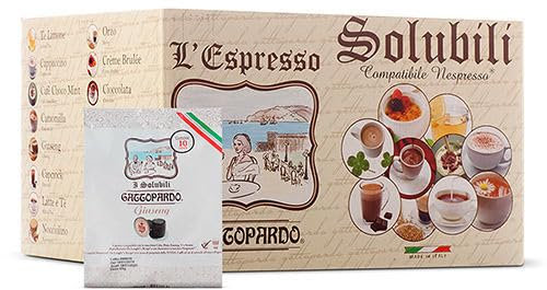 240 Capsule Nespresso GINSENG Gattopardo compatibili con Nespresso - Senza Glutine - 3 Cartoni da 80 -