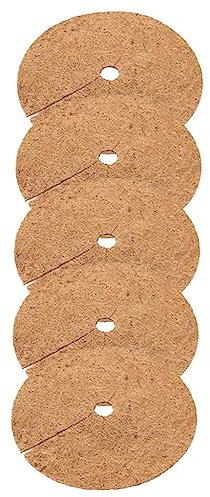 BESPORTBLE Blumentopf Matte 5 Stück ø 30cm Runde Anti Gras Matte Für Pflanzen Langlebige Mulch Ringe Für Garten Wetterbeständig Und Zuschneidbar Pflanzenschutz Vor