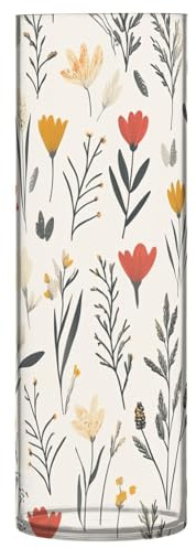 Florero grande de plástico de 11.8 pulgadas, decorativo, moderno, decorativo, para decoración del hogar, para centros de mesa, estanterías, bodas, orquídeas, plantas suculentas, neutro