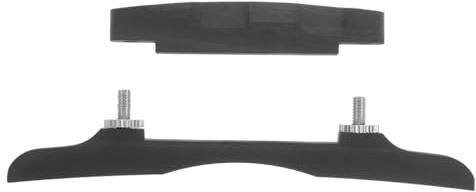 Ebony Mandolin Bridge Saddle Replacement Part for String Adjustment | Wooden Mandolin Accessory, Compact Black Piece for Gigs and Playing on Go, Sleek Modern Shape