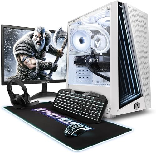 VIBOX IV-521 PC Gamer Complet • 23 Écran • AMD Ryzen 7 5700X 4,6 GHz • Nvidia RTX 3050 6 Go • 16 Go RAM • 500 Go SSD • Windows 11 • WiFi