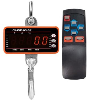 Bilancia da gru digitale, Bilancia digitale sospesa da 500/1000/1500 kg con telecomando da 65 piedi bilancia for gru portatile for carichi pesanti bilancia a gancio industriale(1500kg)