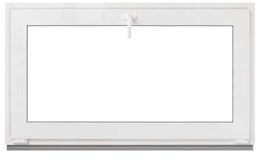 Framex källarfönster – tippfönster vit 90 x 60 cm 2 fack 32 mm (4/24/4) fönster plastfönster bredd x höjd (900 x 600 mm) funktion lutande fönster