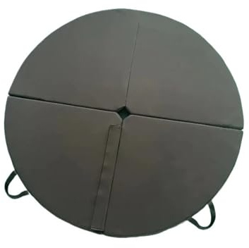 Tapis Pole Dance Tapis de pole dance épais, portable, rond, pliable, sécurité, for yoga, fitness, imperméable, en PVC(Black,160x10cm)