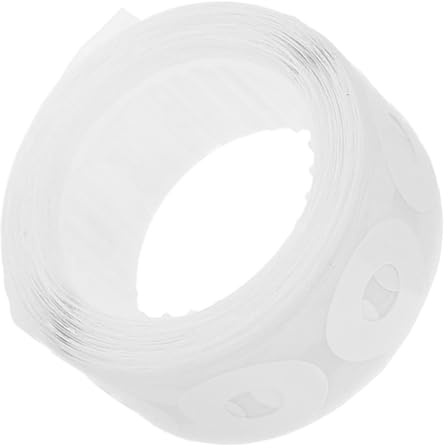 VILLCASE Ring Binder Hole Reinforcers White PVC Self-Adhesive Hole Strengthening Stickers 250pcs Roll and Notebook Reinforcement in Office and School Use