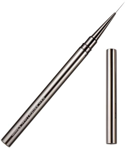 Operitacx Pincel para Aplicación Ligera y Fácil Dibujo Decoracion Uñas de Metal Cabezal de 12mm Adecuado para DIY y Uso en Casa