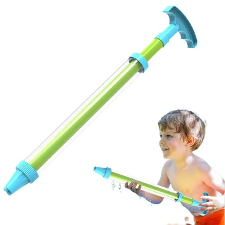 Vattenpistol – lång räckvidd | Vattensquirter – vattenblaster för barn sommar vattenstrid – långdistanser utomhusleksak för och pool, läckagesäker, set om 2, blå och orange