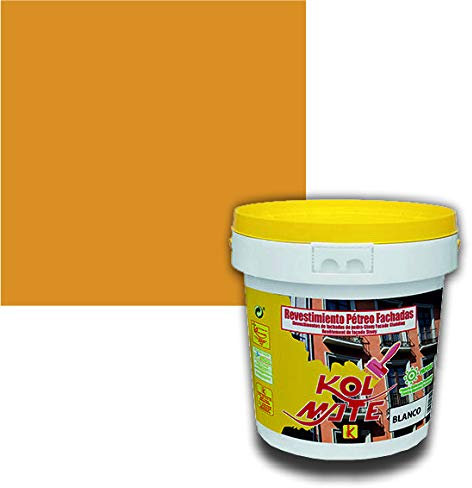 Kolmate Revestimiento Pétreo de Fachadas Pintura especial para fachadas (20 kg., amarillo albero)