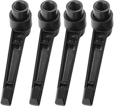 FTVOGUE 4 STÜCKE Klemmhebel Gewinde Verstellbarer Griff Metall Maschine Knöpfe Verstellbare Befestigung Griff M4 M5 M6 M8 M10 M12(M10)