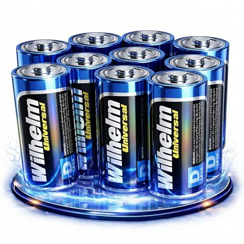 Wilhelm Mono D Batterien LR20 1,5V Universal Alkaline – 10 Stück