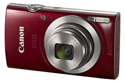 Canon IXUS 185 Digital Camera - Red (Refurbished)