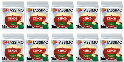 Tassimo Kenco Decaf Coffee Pods - 10 Packs (160 Drinks)