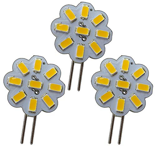 PB-Versand 3x G4 LED 2W dimmbar 12V AC/DC 9x5630 SMD 120° rund Strahler Spot