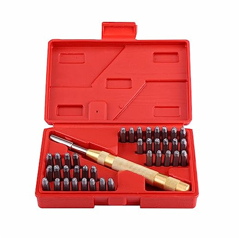 Allayu Lettre automatique poinçons antirouille métal numéro poinçon cuivre outils d'impression haute dureté accessoires d'imprimante pour le bureau