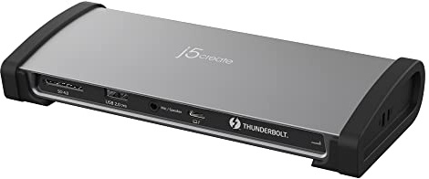 j5create Docking Station Thunderbolt 4 8K con ricarica massima di 96W, display singolo 8K60 o doppio 4K60, Thunderbolt 4 40Gbps, USB 10Gbps, Gigabit Ethernet, SD 4.0, Audio Combo (JTD562)