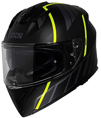 IXS - 217 2.0 Integralhelm Black/Yellow Fluo/Matt 2XL