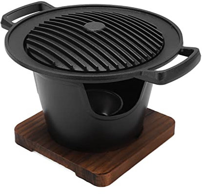 Natudeco Gril Portatif Compact Mini Ensemble De Gril De Barbecue Gril De Table Barbecue De Terrasse Barbecue De Voyage pour Camping Pique-niques Barbecues De Jardin Voyageant 1 à 2 Personnes